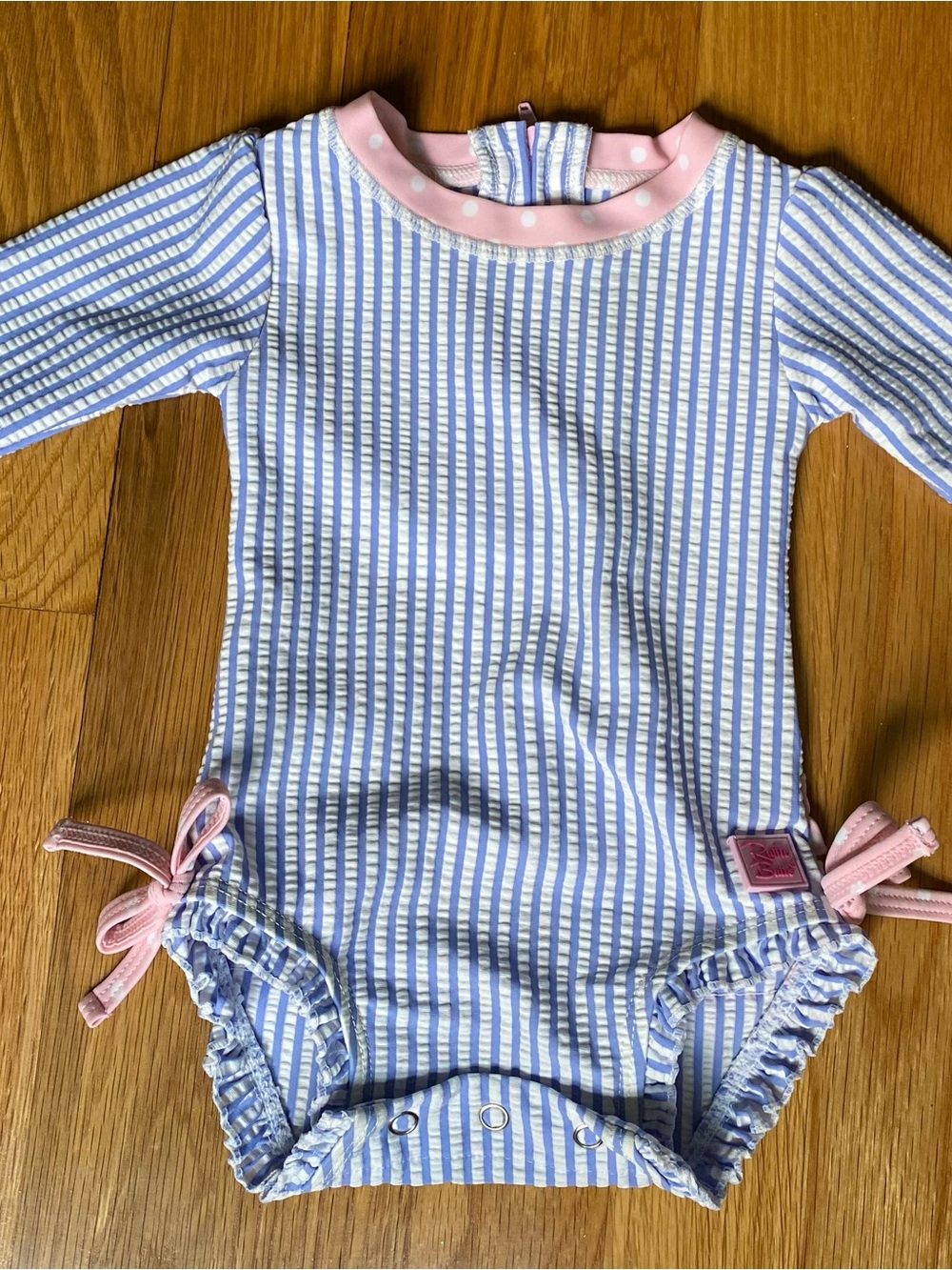 Ruffle Butts Long-Sleeve Swimsuit